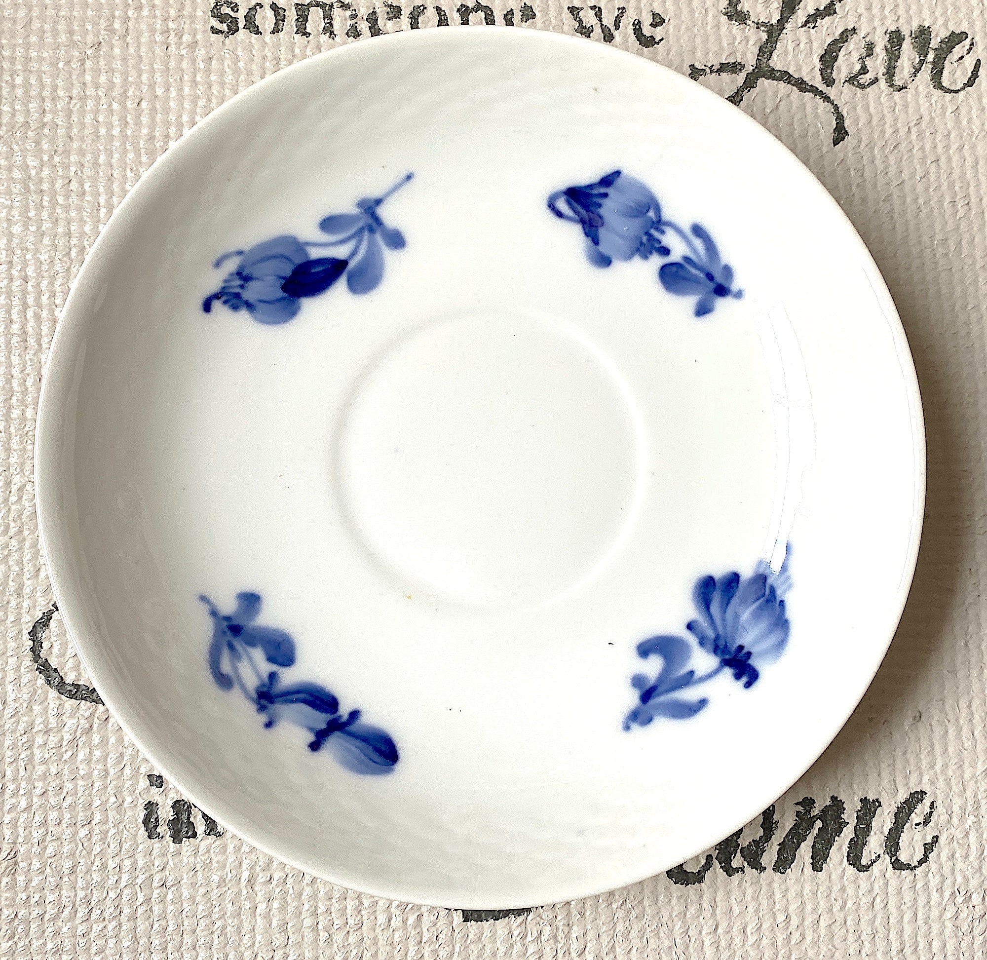 Royal Copenhagen Blue Flower Braided Fine Porcelain Saucer No Cup. No.  8040. Vintage 1950s 1. Class. -  Canada