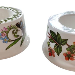 2 seltene Eierbecher von Portmeirion.  Der Botanische Garten. Hergestellt in England