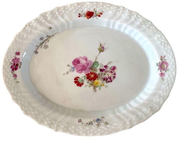 ロイヤルコペンハーゲン サクソンフラワー 磁器プレート：アンティーク