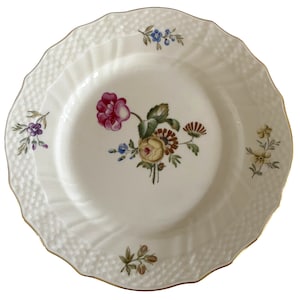 Vintage Royal Copenhagen Frijsenborg Side Plate: Wild Pink Peony Floral, 1940s Denmark