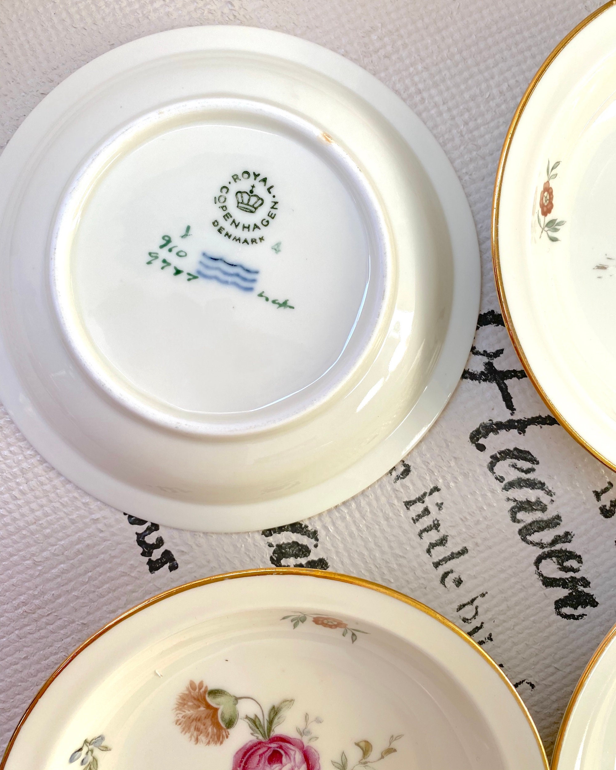 Vintage Royal Copenhagen Frijsenborg Kleines Rundes Tablett. | Etsy