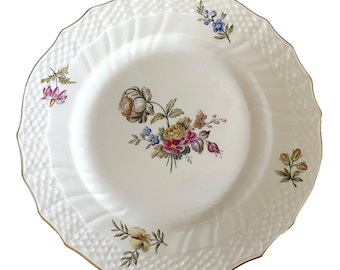 Royal Copenhagen Frijsenborg Side, Cake, Bread, Orange Green Peony Plate. Vintage 1940-50s Denmark. Heirloom Quality. Sold per Plate
