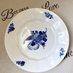 Vintage Royal Copenhagen Blue Flower Porcelain Tea Cup and Saucer Set