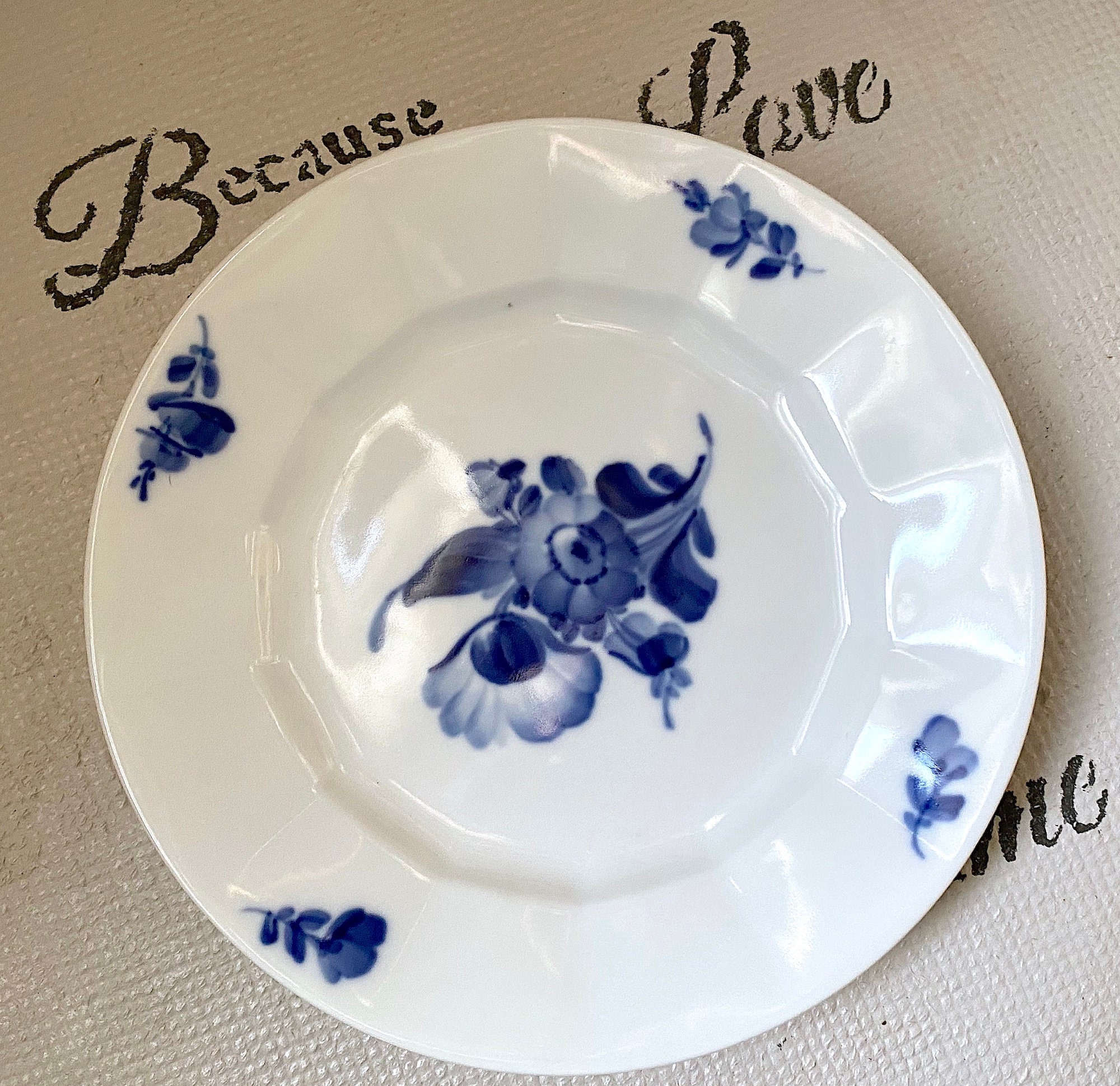 Antique/vintage Royal Copenhagen 1. Class Blue Flower Angular Blå Blomst  Fine Porcelain. Tea Cup and Saucer Set. Cake Plate Option. - Etsy