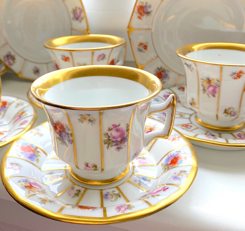 TRIO SET. Cup Saucer and Cake Plate Set. 1950s Vintage Etsy