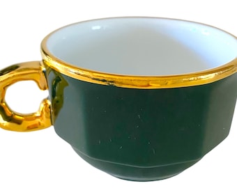 Vintage Pillivuyt Cup with Gold Accent.  Fine Porcelain. Made in France. CUP ONLY