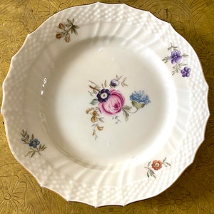 Royal Copenhagen Frijsenborg Plate: Vintage Pink Peony Rose Dessert Plate