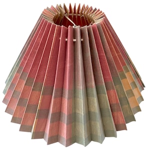 Vintage Pleated Lamp Shade: Denmark Designer Nordic Cottage Style