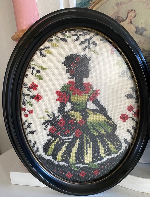 イタリアアンティーク フルーツボビンレース刺繍 ニードルワーク