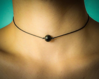 Black Onyx Choker Black Choker Chokers for women Black  Necklace Crystal Choker Beaded Choker Black Jewelry Necklace