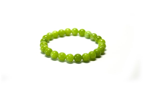 Bracelet En Jade Et Péridot - Sur Mesure, Fait Main En France