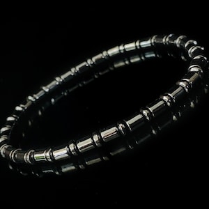 Hematiet herenarmband, heren natuurlijke edelsteenarmband, hematiet herenarmband, cadeau voor mannen, herenarmband, cadeau voor hem
