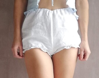 Linen bloomers/linen sleepwear, linen shorts