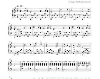 Piano Music Sheets - Silent Night - Christmas - Digital Download