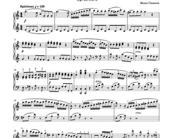 ピアノ楽譜 - ソナチネ - 作品 36 第 3 番 - ムツィオ クレメンティ