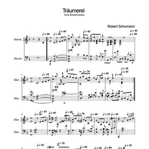 Spartiti per pianoforte - Träumerei - Dreaming - from kinderszenen - Robert Schumann - Spartiti su carta fisica