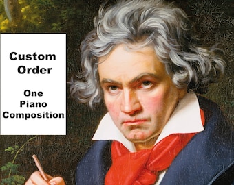 Piano Music Sheets - Custom Order Music Sheets All Piano Pieces by Ludwig van Beethoven - Piano - Printed Music Sheets