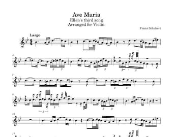 Ave maria cheap schubert violin