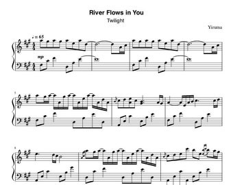 River Flows In You Etsy River Flows In You Etsy