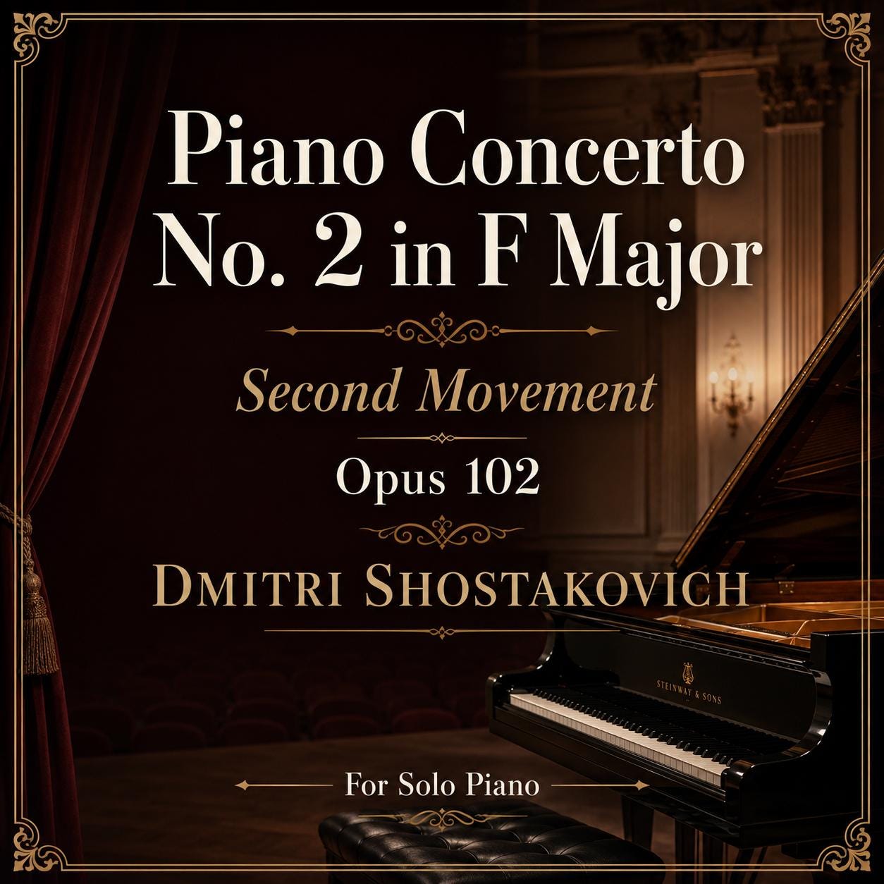 Piano Music Sheets - Piano Concerto No 2 in F Major - Second