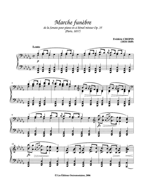 Piano Music Sheets Piano Sonata No 2 In B Flat Minor Piano Etsy