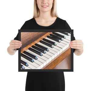 Piano Keys wood on a wood frame
