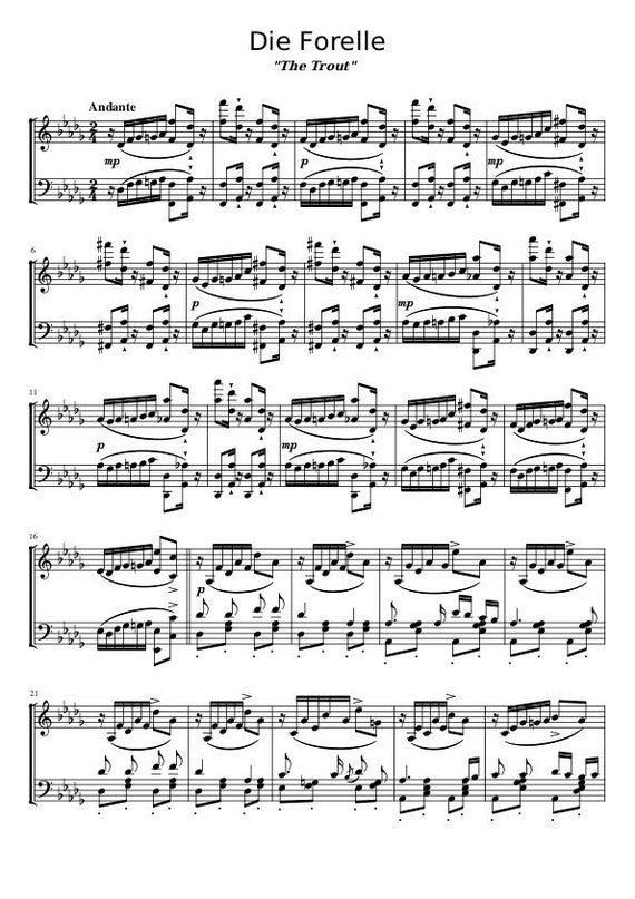 二本のフルートで歌う シューベルト名曲集 (Ⅰ) ピアノ譜 ダウンロード版）シューベルト歌曲【魔王】2本のフルートと