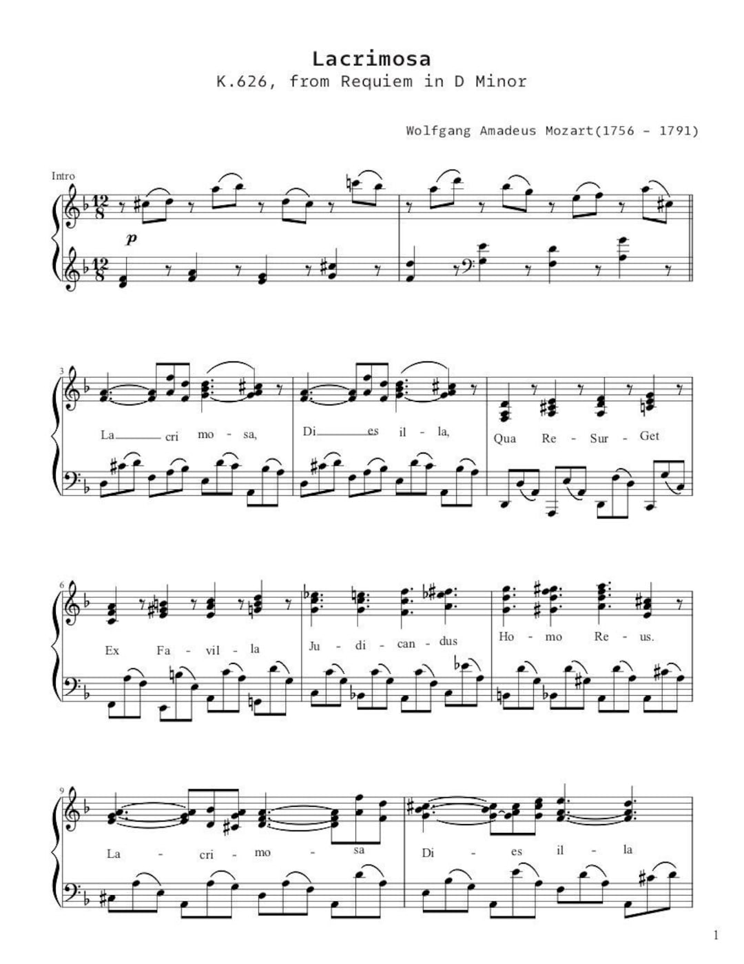 Requiem Mozart (Tradução), PDF