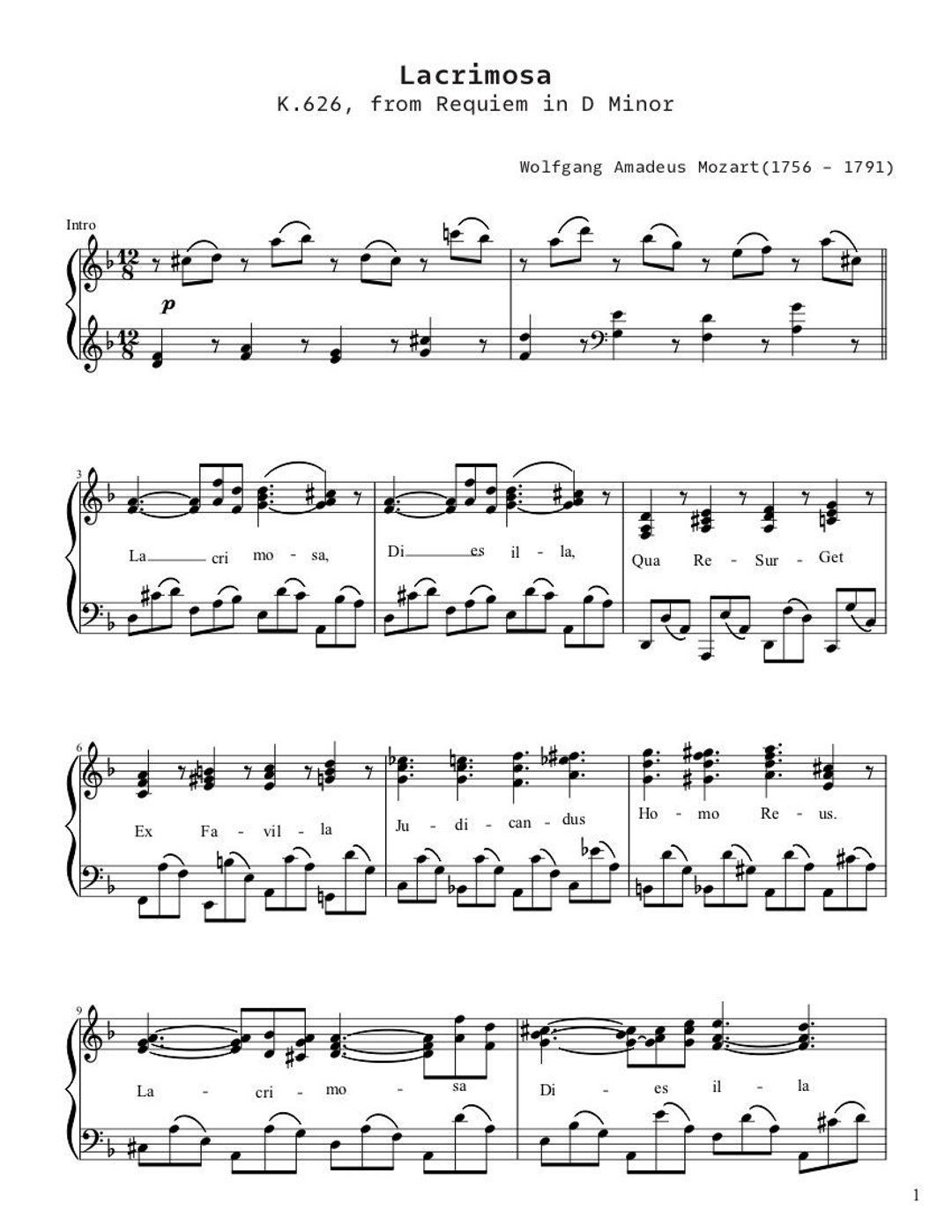 Requiem Mozart (Tradução), PDF