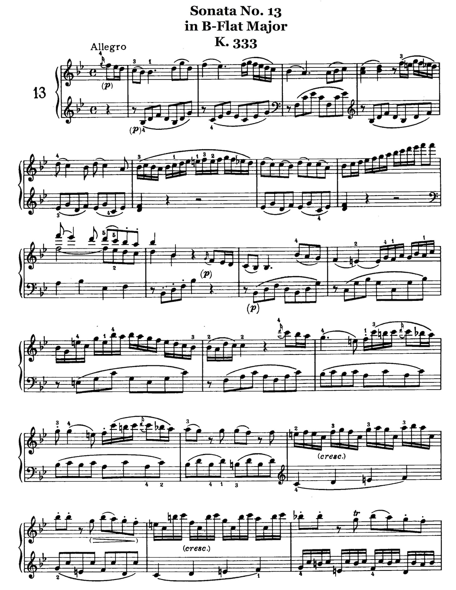 Piano Music Sheets Piano Sonata No In C Major K By Etsy
