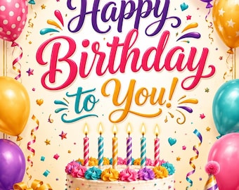 Piano Music Sheets - Happy Birthday to you - John German - Arr by Manjuprasad - Digital Download