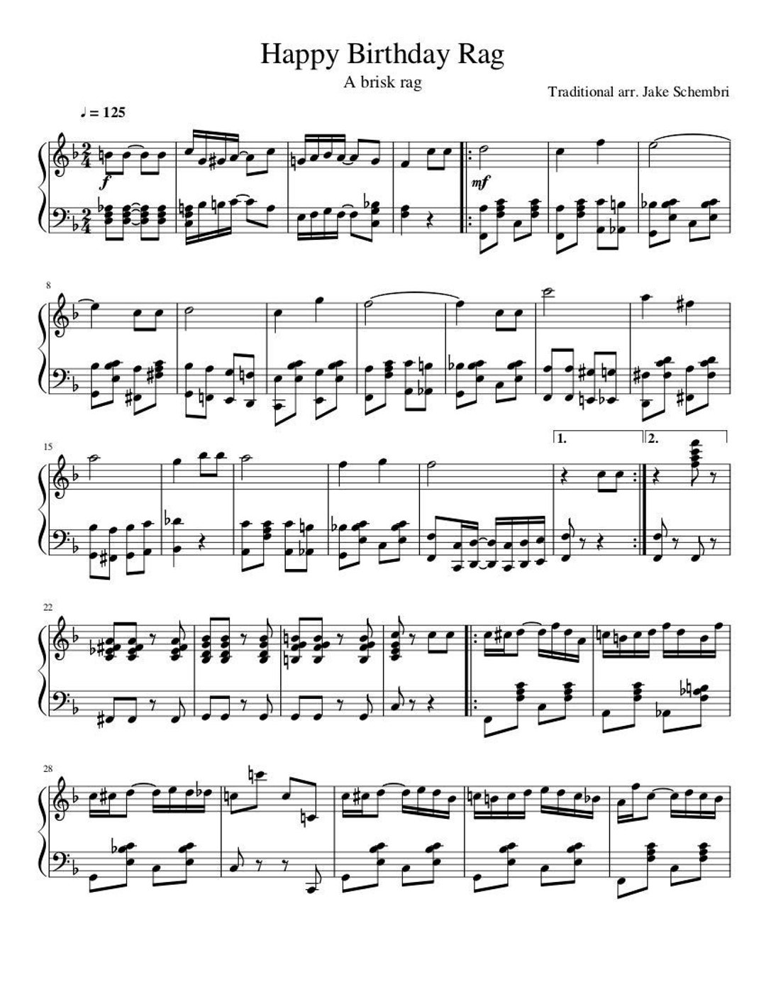 capitán bebida esfera Buy Piano Music Sheets Happy Birthday Rag Arranged by Jake Online in India - Etsy capitán bebida esfera Buy Piano Music Sheets Happy Birthday Rag Arranged by Jake Online in India - Etsy