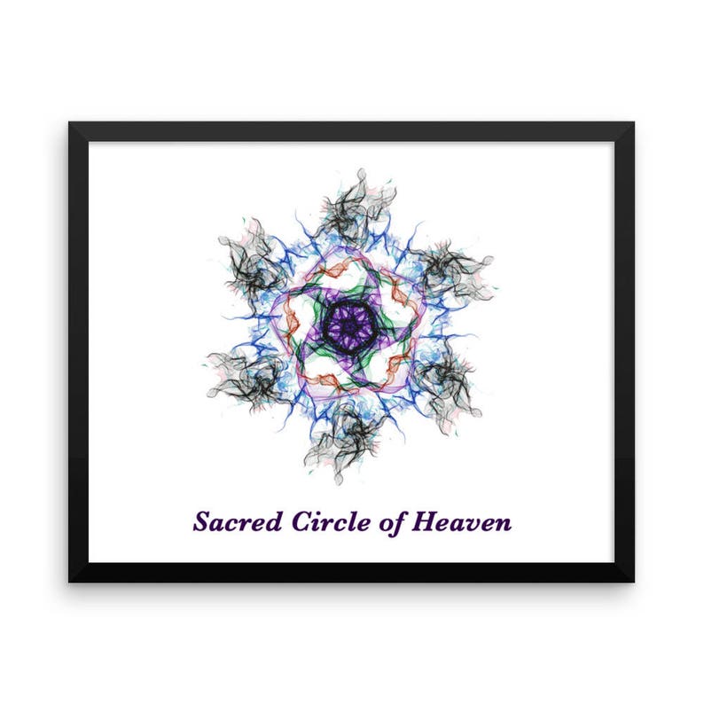 CSP Sacred Circle of Heaven Framed photo paper poster