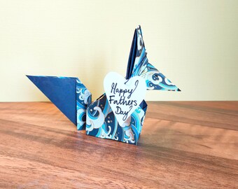 Origami Fox Card: Japanese Greetings Card for Birthday, Mother's Day
