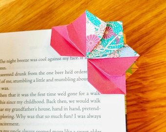 Origami Corner Bookmark: Japanese Paper Book Lover Gift - Set of 3