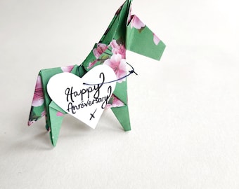 Origami Horse Personalized Card | Handmade 3D Gift