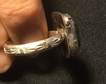 Zoeacite Green Sterling Silver Ring