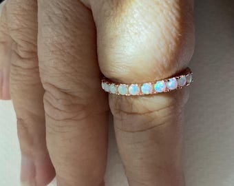 Tiny opals ring