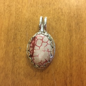 Dragon Skin Agate Pendant set in Sterling Silver