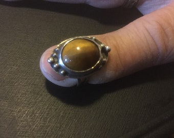 Sterling Silver Tiger Eye Ring
