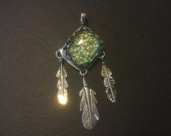 Sterling Silver Feather Pendant