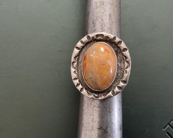 Tan agat ring