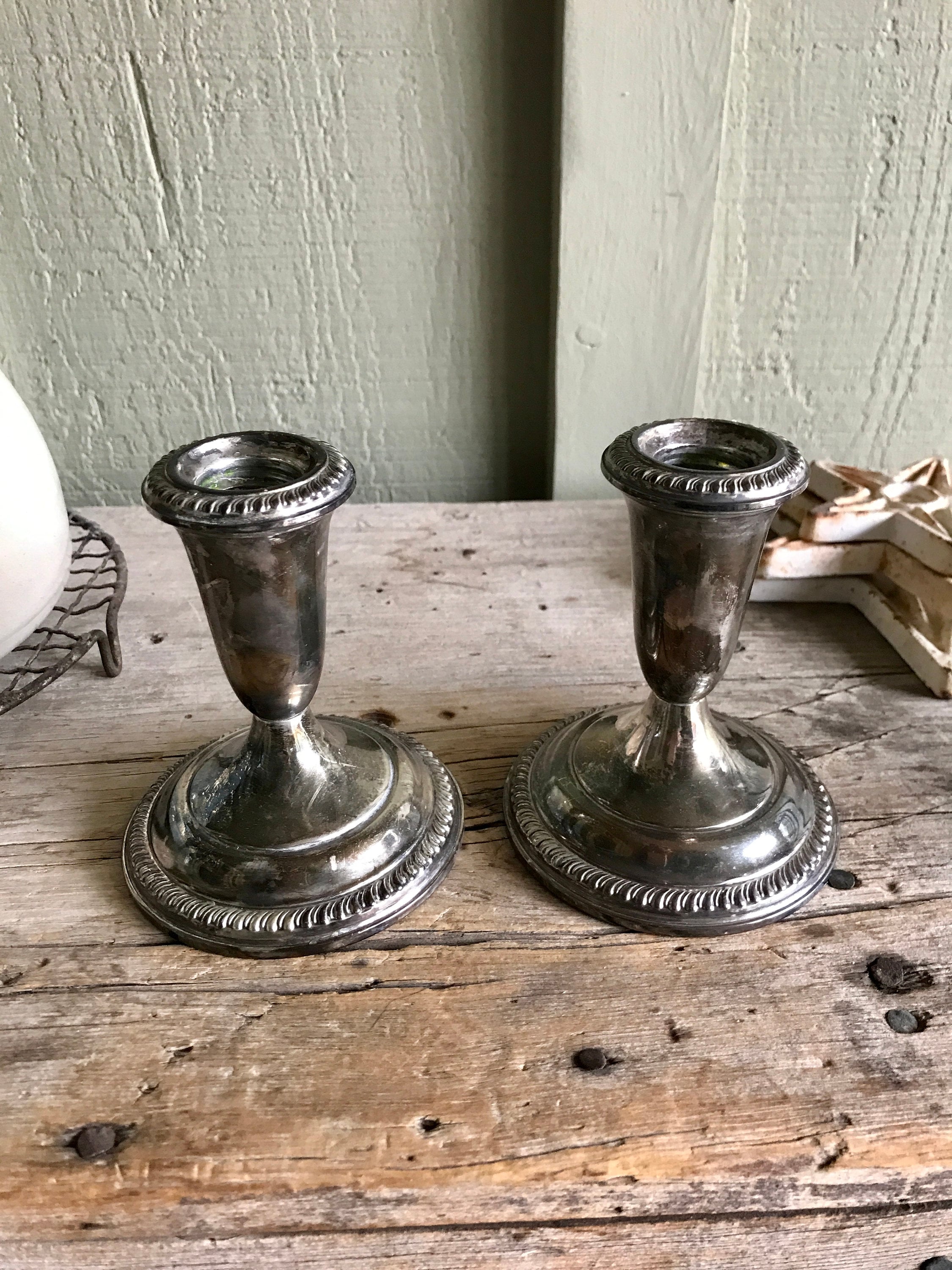 Sterling silver clearance weighted candlesticks