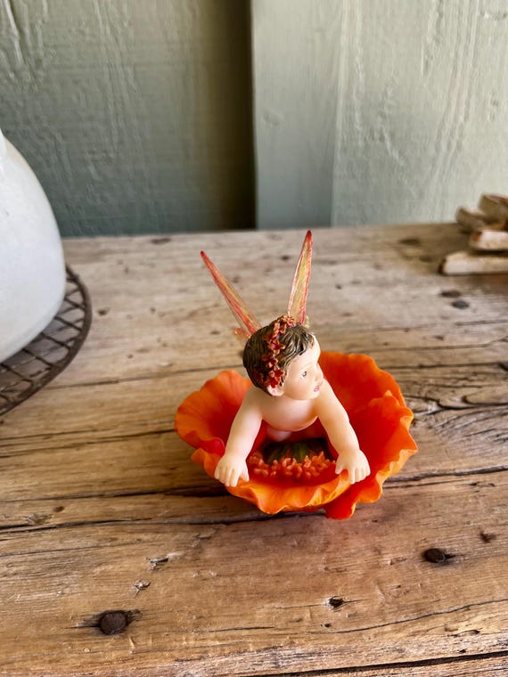 【貴重】アメリカ製　Sweet Romance　ミニチュア ジュエリーショップ Westland Giftware / Angel Figurine / Brown Hair / Floral / Big