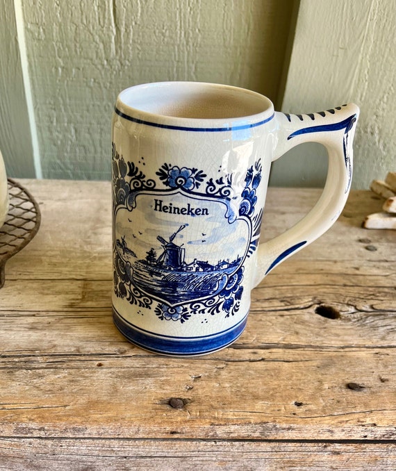 Wilsonフィールドハウス タンク ライト - クラシックネイビー Heineken Mug / Beer Stein / Blue Delft / Blue and White / Windmill