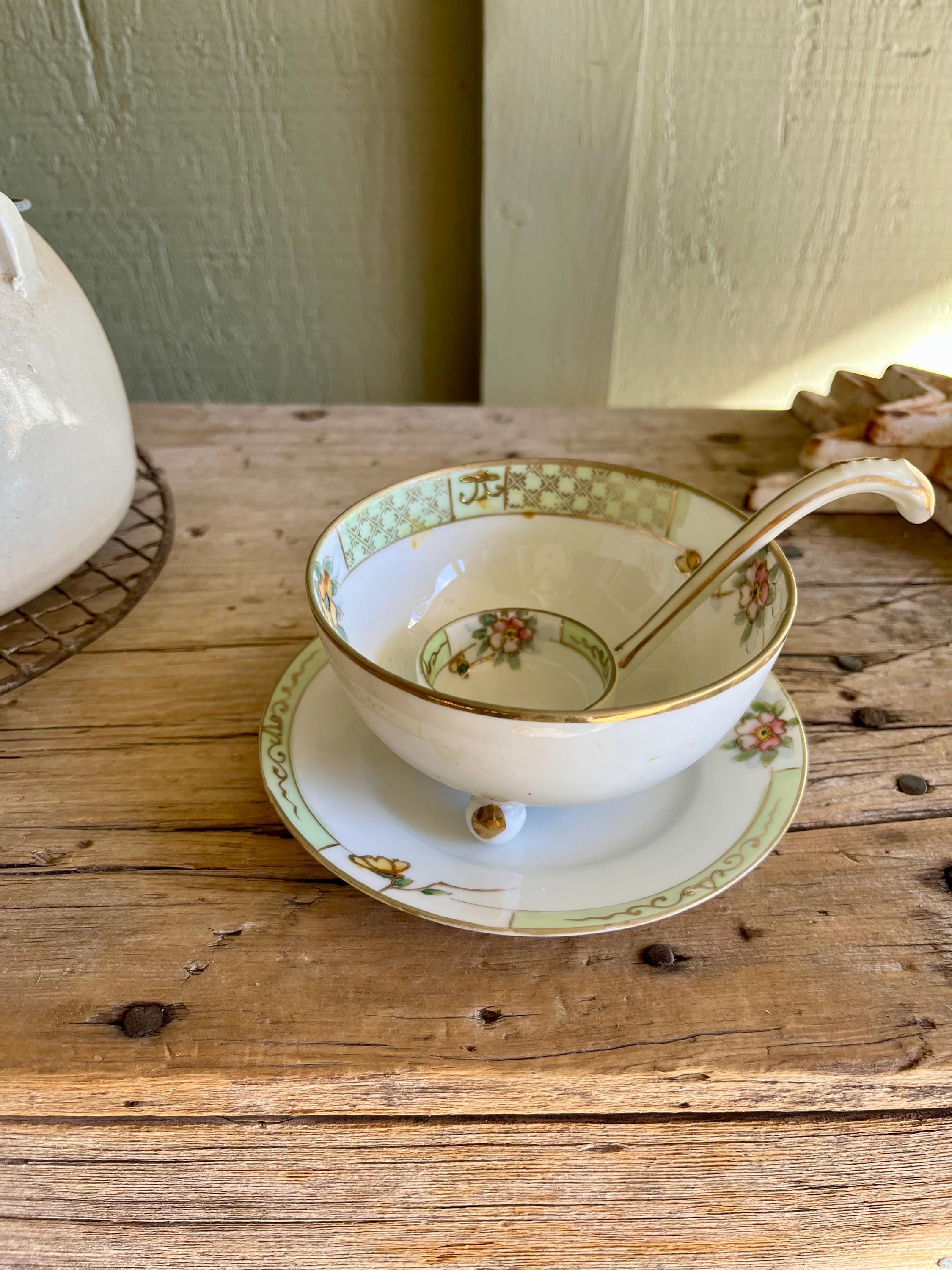 Nippon 3 Footed Bowl - Etsy
