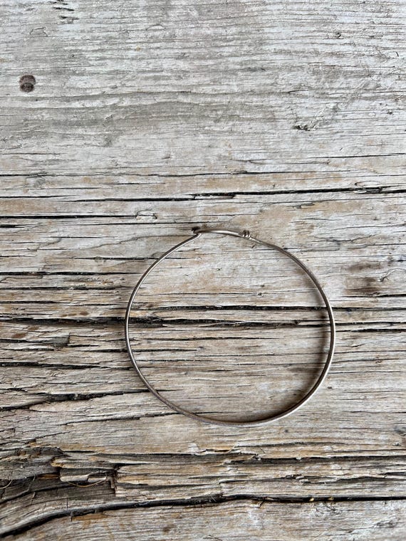 Sterling Silver / Bangle Bracelet / Hinge / Hook … - image 3