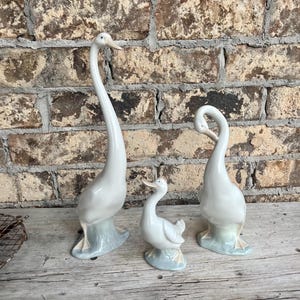 Lladro Swan With Baby - Etsy