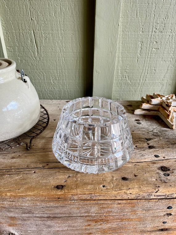 Tyrone Crystal / Heavy Bowl / Candle Holder / Made in Ireland / - Etsy