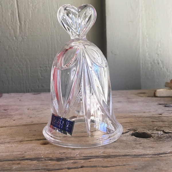 Waterford Crystal / Marquis / Heart Bell / Wedding Bell / Anniversary Gift / Clear Crystal